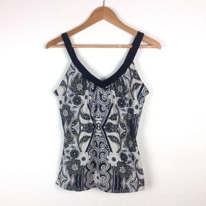 Prana floral paisley workout tank strappy back